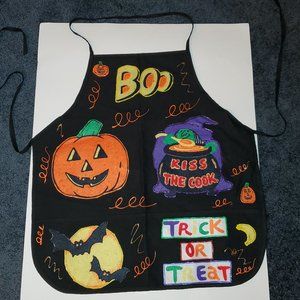 Hand Made Festive Halloween Apron - Used